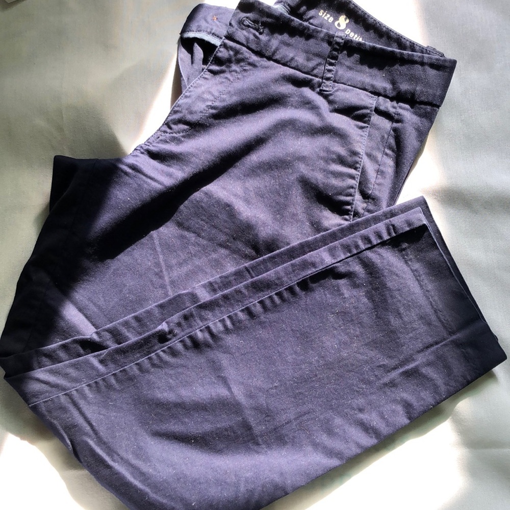 Size 8 petite JCrew Frankie pants